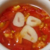 トマトとにんにくの簡単スープ